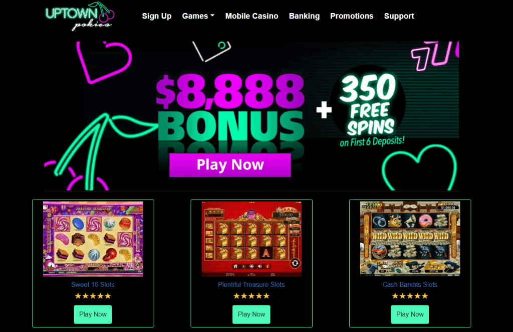 uptown pokies online casino